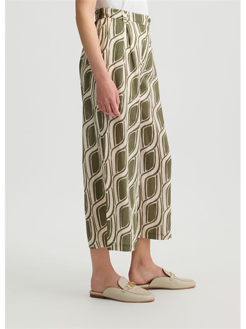 Pantaloni a palazzo in ramiè LIU JO | WA5484T6862/M9531